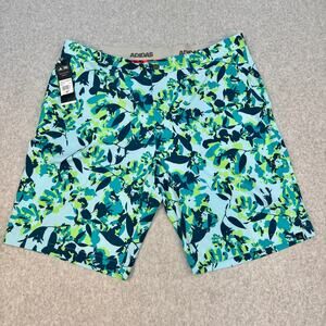Adidas Ultimate Floral Golf Shorts Stretch Ice Blue Men's Size 40